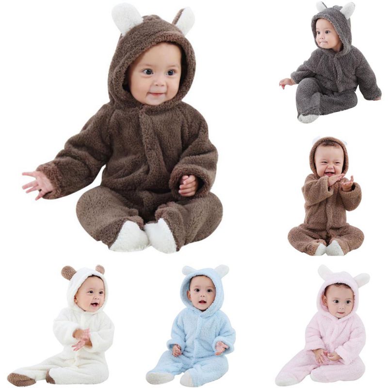 hooded romper baby boy