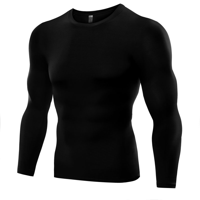 Mens Compression Thermal Base Layer Tights T-Shirt Top Wicking Gym Activewear H1 